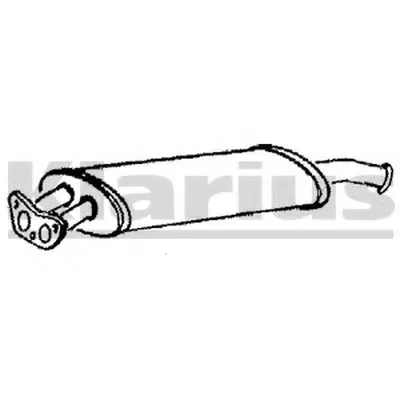 Средний глушитель выхлопных газов KLARIUS купить