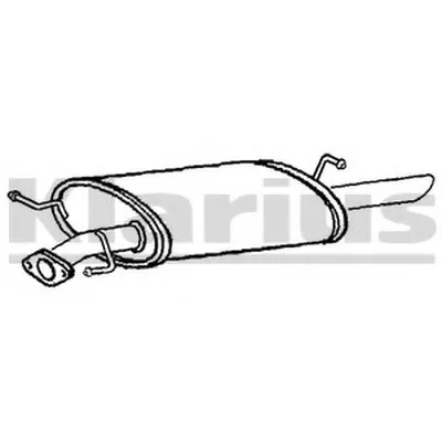 Глушитель выхлопных газов конечный KLARIUS купить