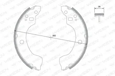 Комплект тормозных колодок WEEN купить