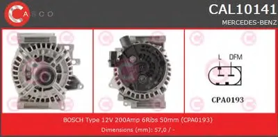 Генератор GENUINE SERIES CASCO купить