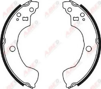 Комплект тормозных колодок ABE купить