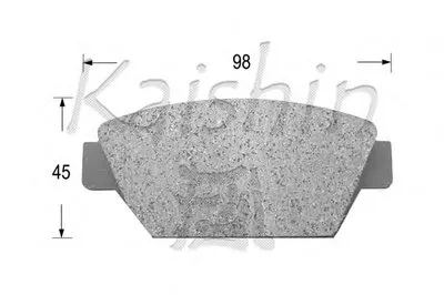 Комплект тормозных колодок, дисковый тормоз KAISHIN купить