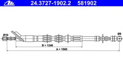 Трос, стояночная тормозная система ATE купить