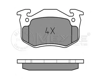Комплект тормозных колодок, дисковый тормоз PLATINUM PAD MEYLE купить