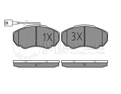 Комплект тормозных колодок, дисковый тормоз PLATINUM PAD MEYLE купить