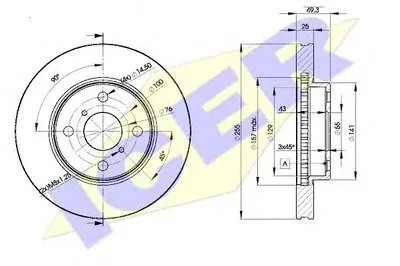 Тормозной диск ICER купить