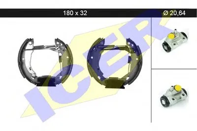 Комплект тормозных колодок ICER купить