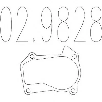 Прокладка, труба выхлопного газа MTS купить
