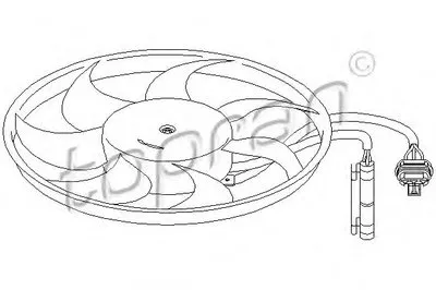 Вентилятор, охлаждение двигателя TOPRAN купить