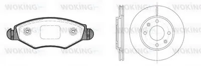 Комплект тормозов, дисковый тормозной механизм WOKING купить