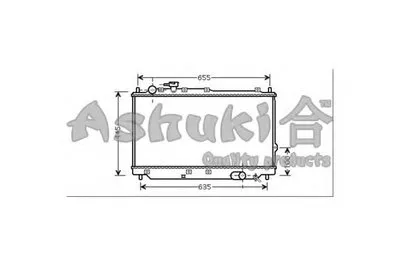 Радиатор, охлаждение двигателя ASHUKI купить