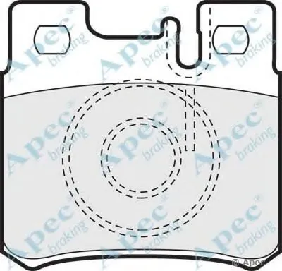 Комплект тормозных колодок, дисковый тормоз APEC braking купить