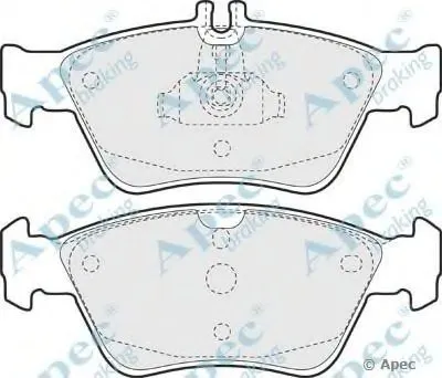 Комплект тормозных колодок, дисковый тормоз APEC braking купить