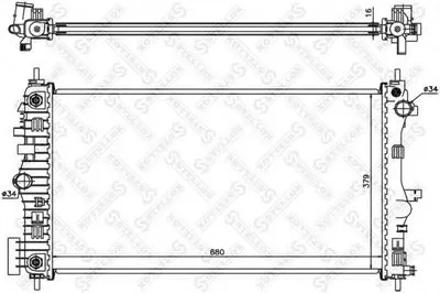 Радиатор, охлаждение двигателя STELLOX купить