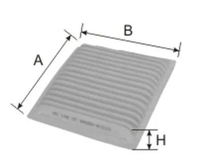 Фильтр, воздух во внутренном пространстве Cabin filter (Standart) for VAZ/SUBARU/DAIHATSU GOODWILL купить