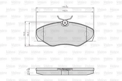 Комплект тормозных колодок, дисковый тормоз VALEO купить