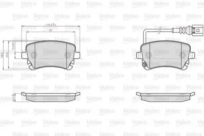 Комплект тормозных колодок, дисковый тормоз VALEO купить