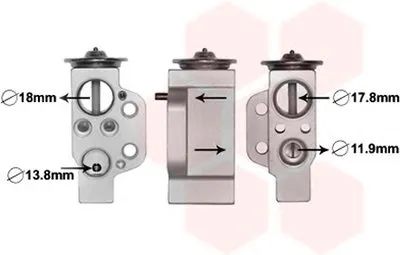 Расширительный клапан, кондиционер VAN WEZEL купить