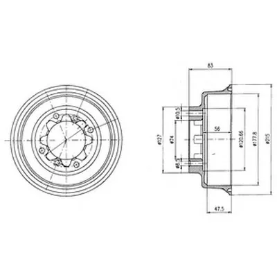 Тормозной барабан DELPHI купить