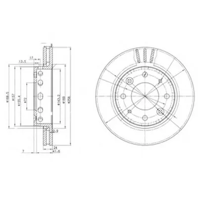 Тормозной диск DELPHI купить