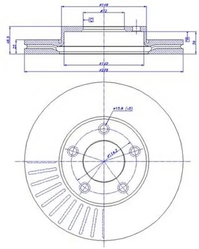 Тормозной диск HC CAR купить
