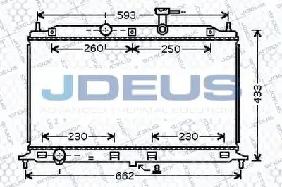 Радиатор, охлаждение двигателя JDEUS купить
