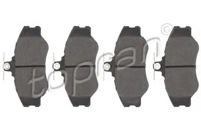 Комплект тормозных колодок, дисковый тормоз TOPRAN купить