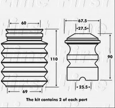 Пылезащитный комплект, амортизатор FIRST LINE купить