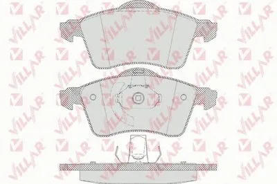 Комплект тормозных колодок, дисковый тормоз DIRECTIONAL BRAKE PADS VILLAR купить