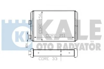 Теплообменник, отопление салона KALE OTO RADYATÖR купить