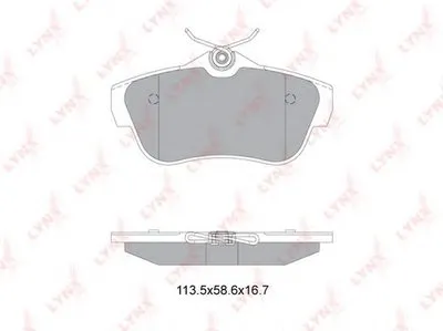 Комплект тормозных колодок, дисковый тормоз LYNXauto купить