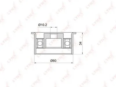 Паразитный / Ведущий ролик, зубчатый ремень LYNXauto купить