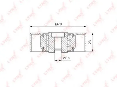 Паразитный / ведущий ролик, поликлиновой ремень LYNXauto купить