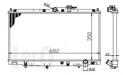 Радиатор, охлаждение двигателя LORO купить