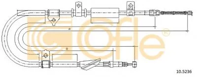 Трос, стояночная тормозная система COFLE купить