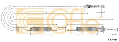 Трос, стояночная тормозная система COFLE купить