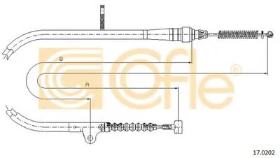 Трос, стояночная тормозная система COFLE купить