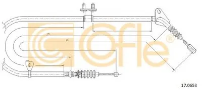 Трос, стояночная тормозная система COFLE купить
