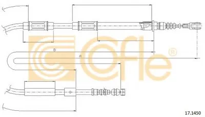 Трос, стояночная тормозная система COFLE купить