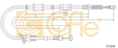 Трос, стояночная тормозная система COFLE купить