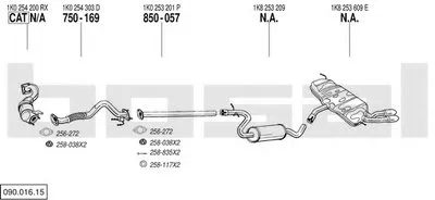 Система выпуска ОГ BOSAL купить