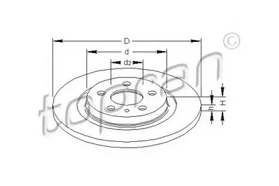 Тормозной диск TOPRAN купить