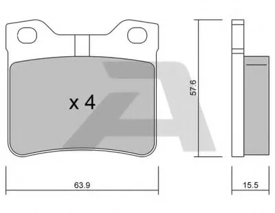 Комплект тормозных колодок, дисковый тормоз AISIN купить