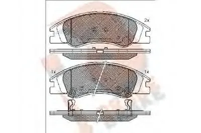 Комплект тормозных колодок, дисковый тормоз R BRAKE купить