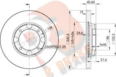 Тормозной диск R BRAKE купить