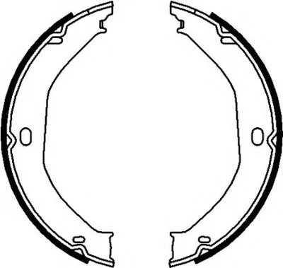 Комплект тормозных колодок, стояночная тормозная система HELLA купить