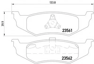 Комплект тормозных колодок, дисковый тормоз HELLA купить