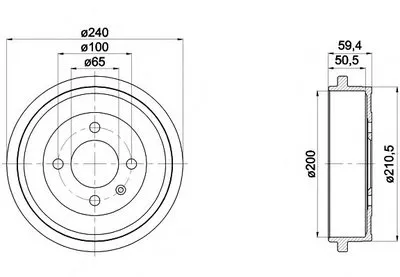 Тормозной барабан HELLA купить
