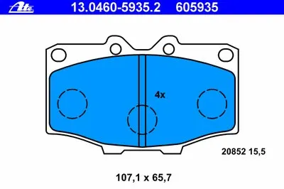 Комплект тормозных колодок, дисковый тормоз ATE купить