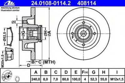 Тормозной диск ATE купить